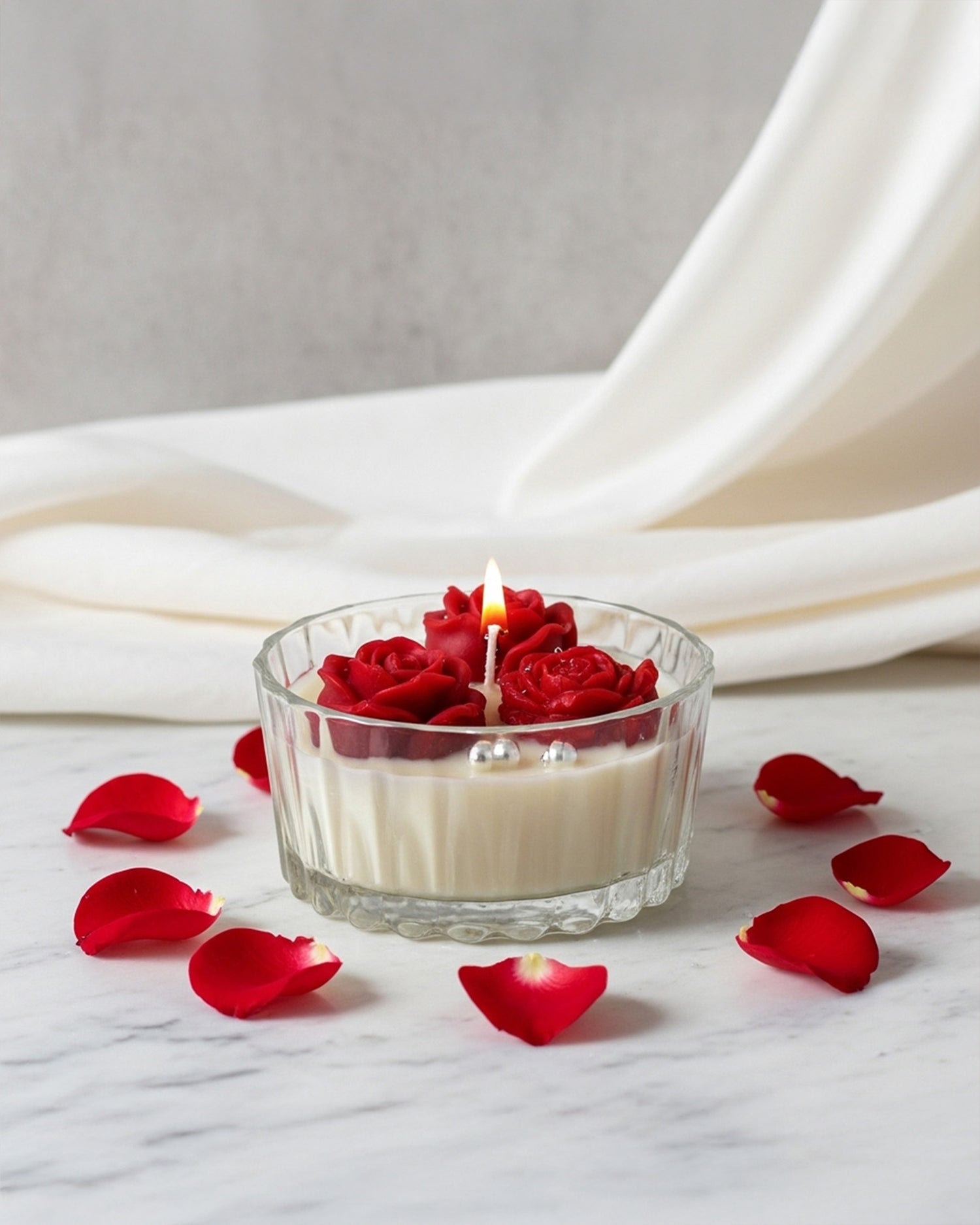 Crimson Bloom | Rose Infused Candle