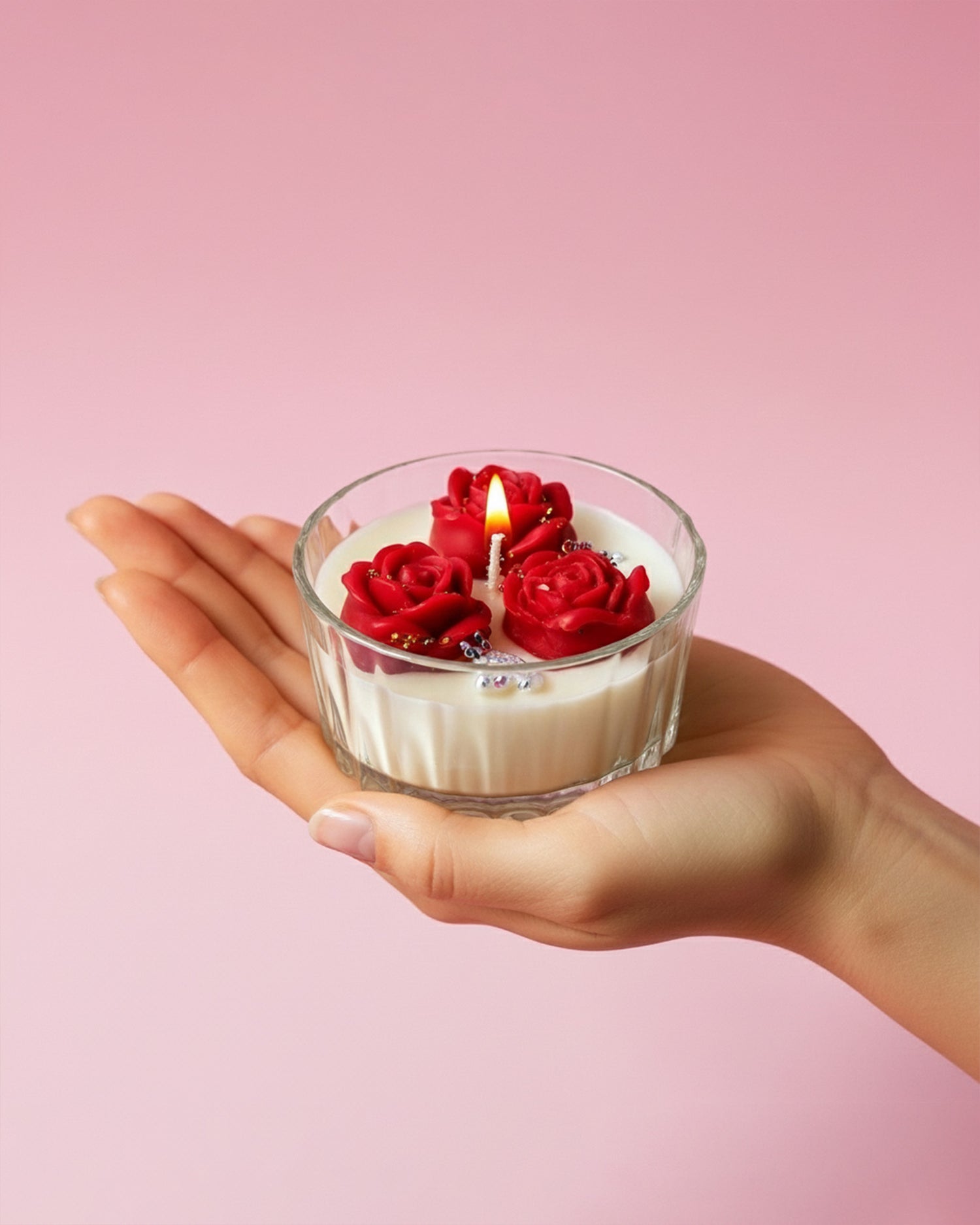 Crimson Bloom | Rose Infused Candle
