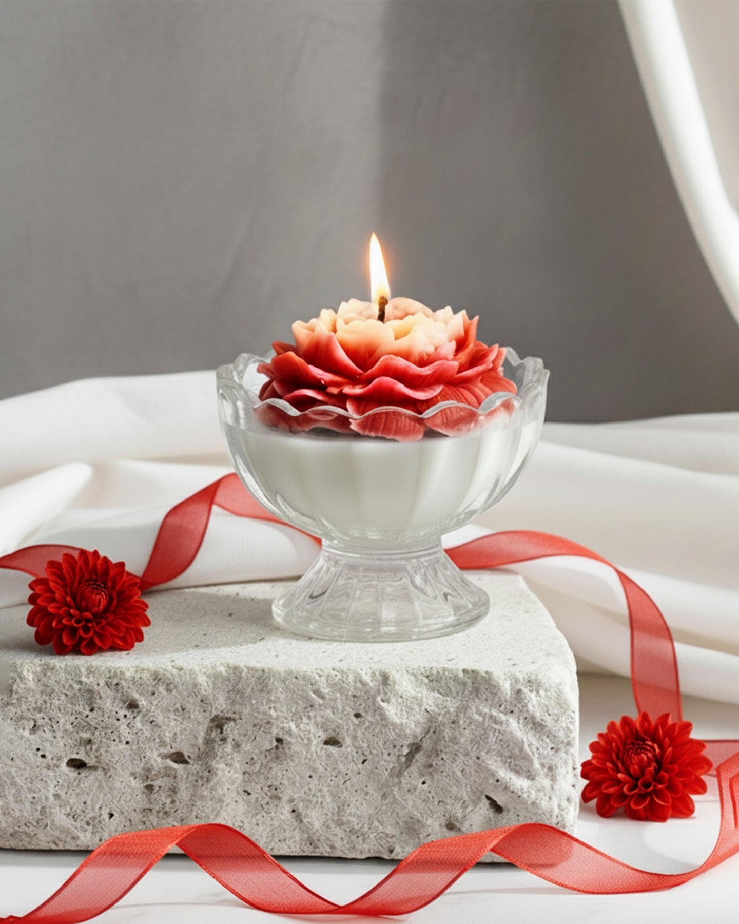 Velvet Rose | Flower Pot Candle