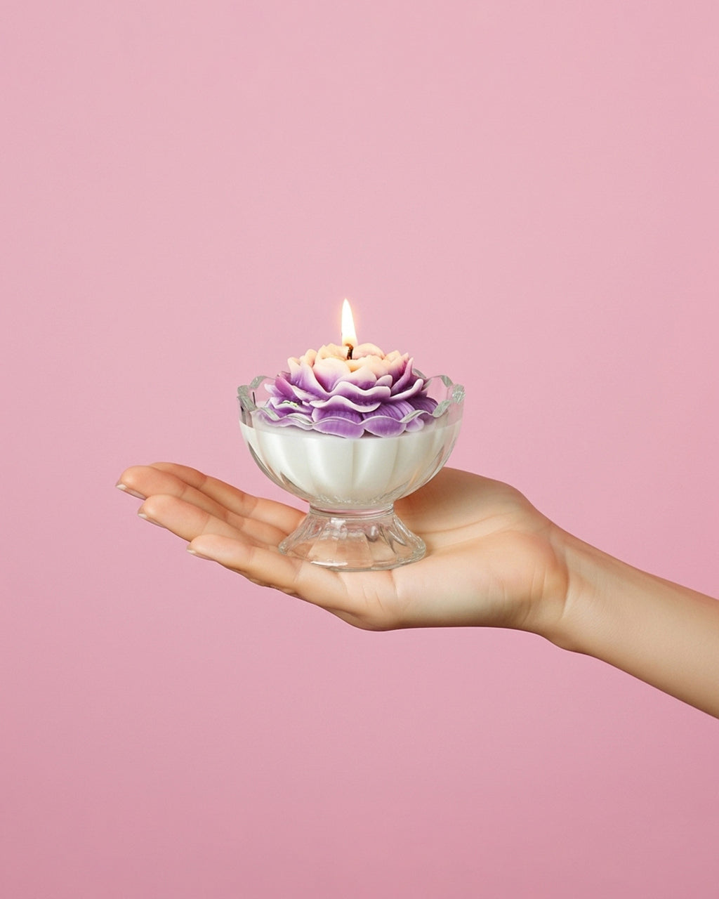 Violet Whisper | Flower Pot Candle