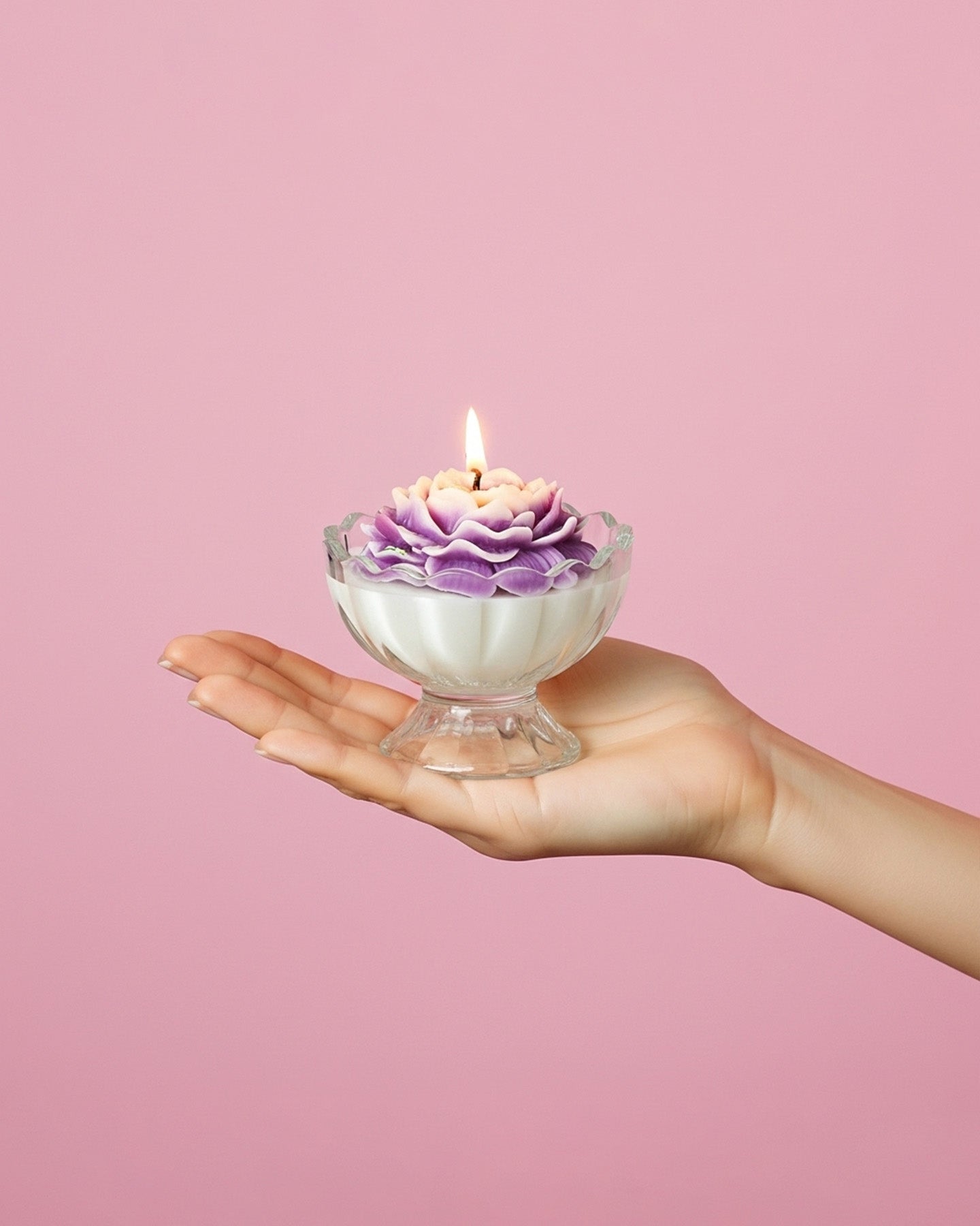 Violet Whisper | Flower Pot Candle