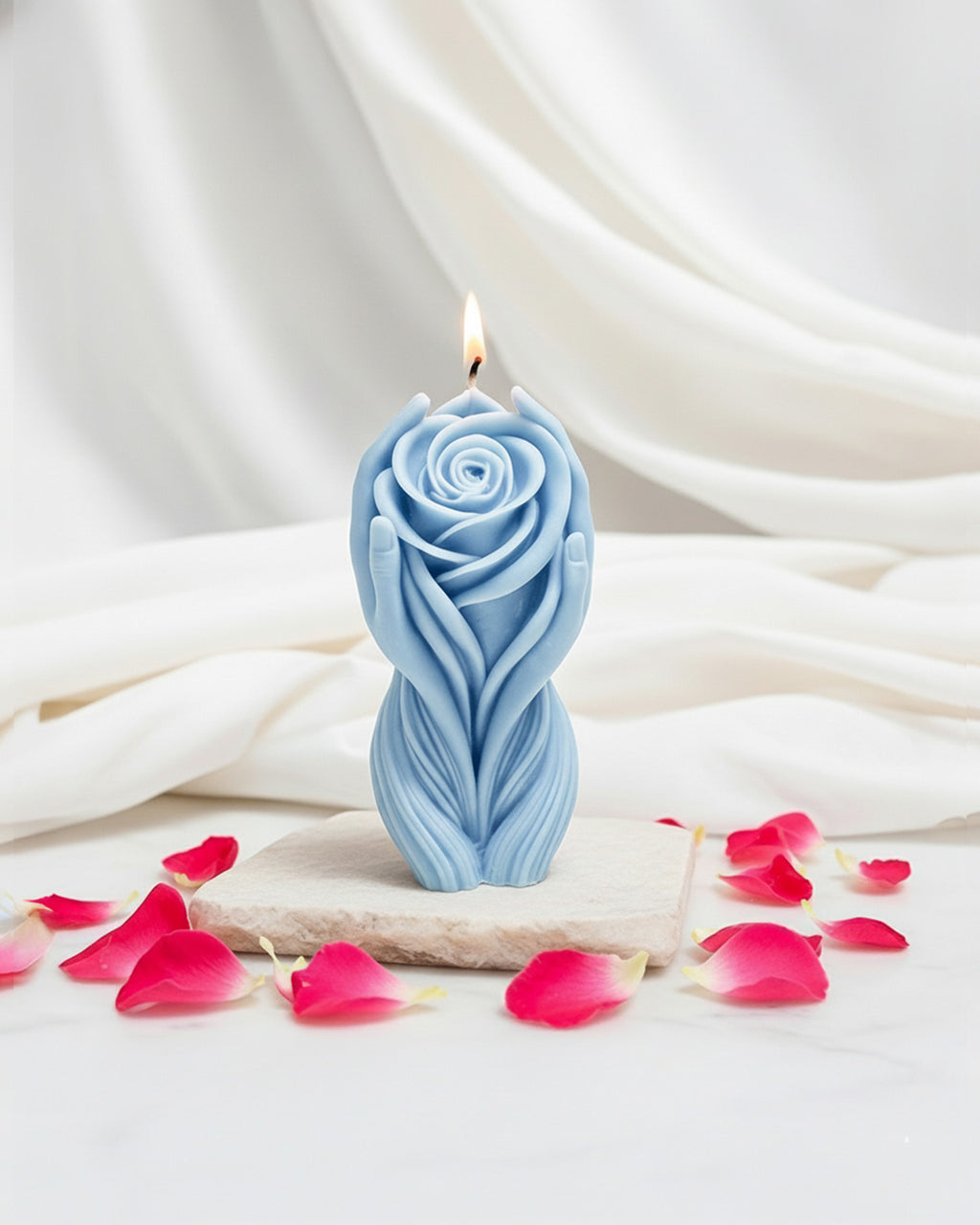 Caring Rose Candle