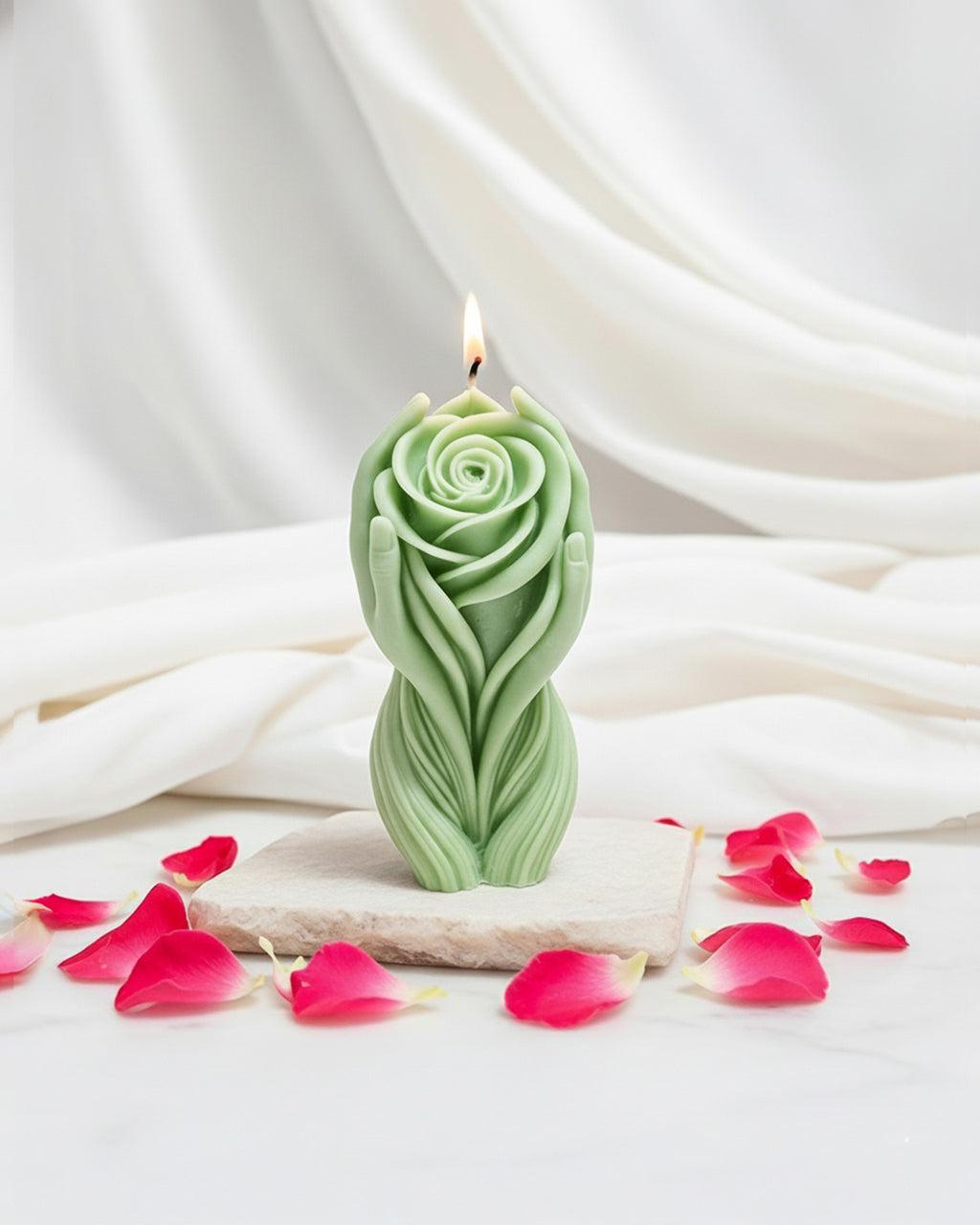 Caring Rose Candle