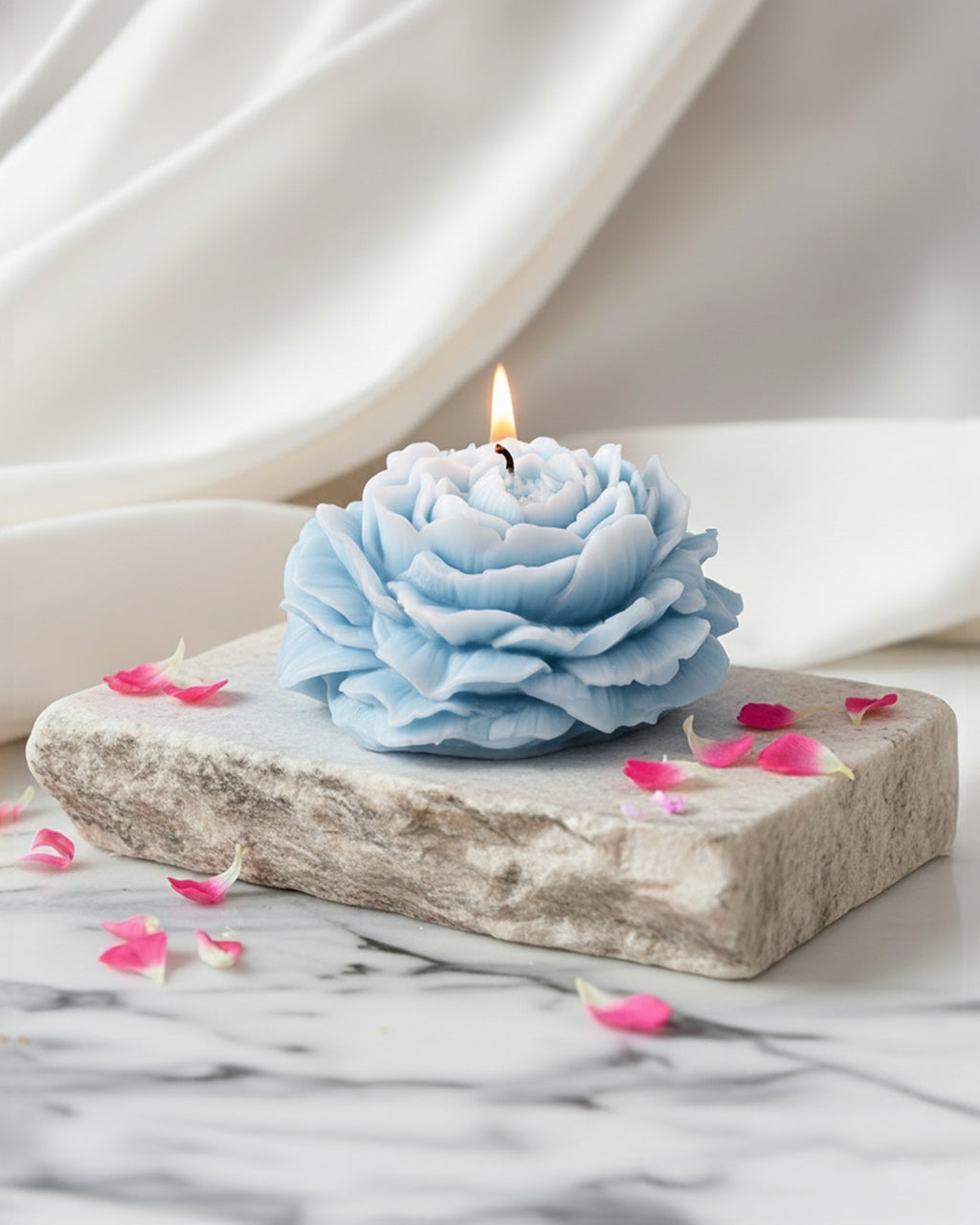 Romantic Rose Bloom Candle
