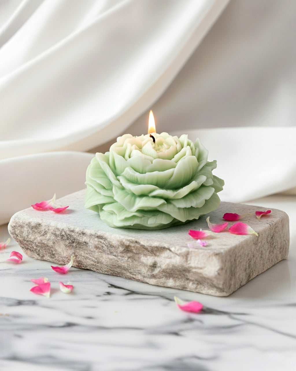 Romantic Rose Bloom Candle