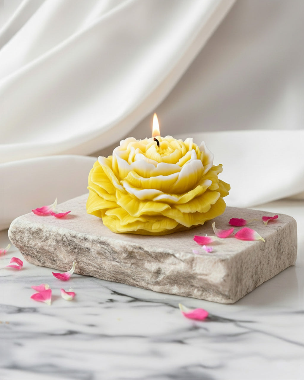 Romantic Rose Bloom Candle